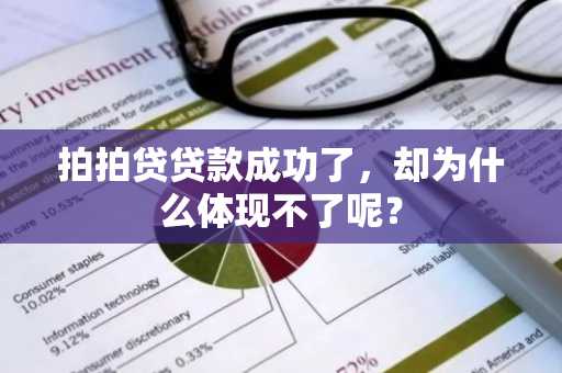 拍拍贷贷款成功了，却为什么体现不了呢？