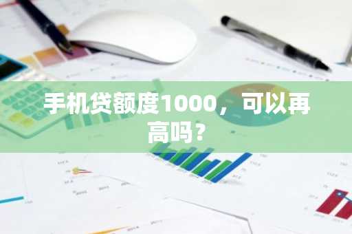 手机贷额度1000，可以再高吗？