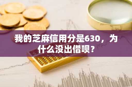 我的芝麻信用分是630，为什么没出借呗？