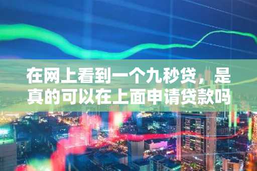 在网上看到一个九秒贷，是真的可以在上面申请贷款吗？