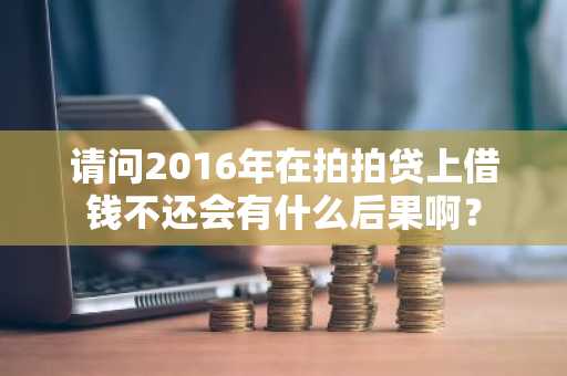 请问2016年在拍拍贷上借钱不还会有什么后果啊？