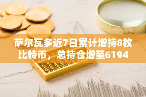 萨尔瓦多近7日累计增持8枚比特币，总持仓增至6194.18枚