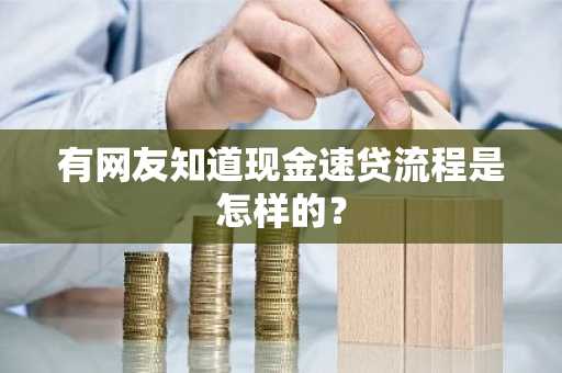 有网友知道现金速贷流程是怎样的？