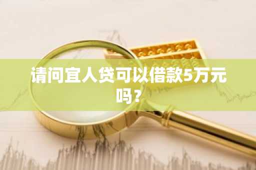 请问宜人贷可以借款5万元吗？