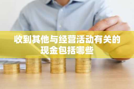 收到其他与经营活动有关的现金包括哪些