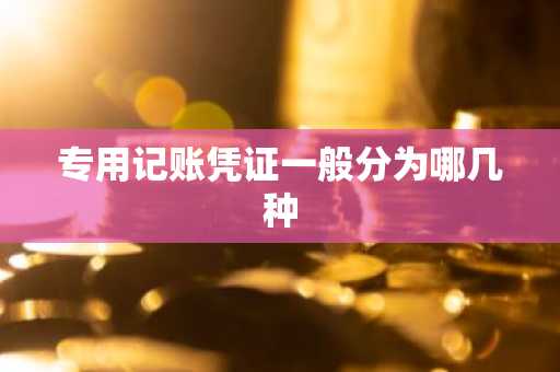 专用记账凭证一般分为哪几种