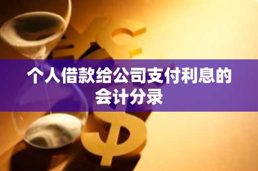 个人借款给公司支付利息的会计分录