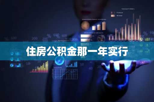 住房公积金那一年实行