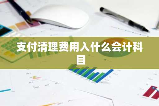 支付清理费用入什么会计科目