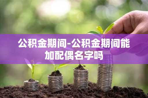 公积金期间-公积金期间能加配偶名字吗