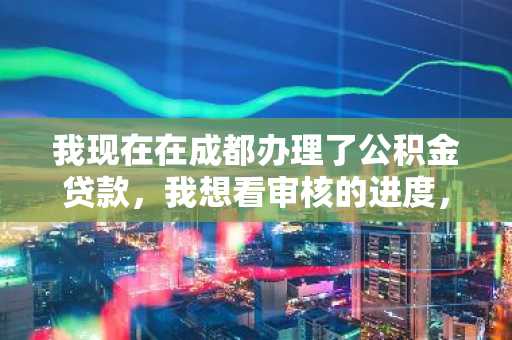 我现在在成都办理了公积金贷款，我想看审核的进度，该怎么查？