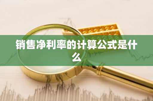 销售净利率的计算公式是什么