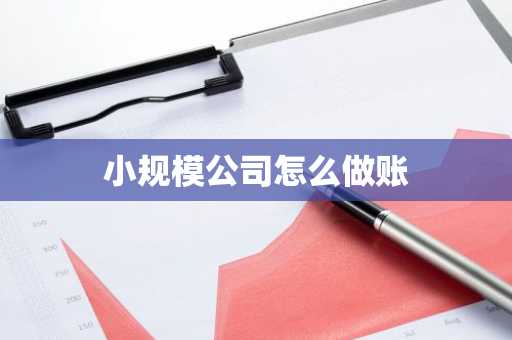 小规模公司怎么做账