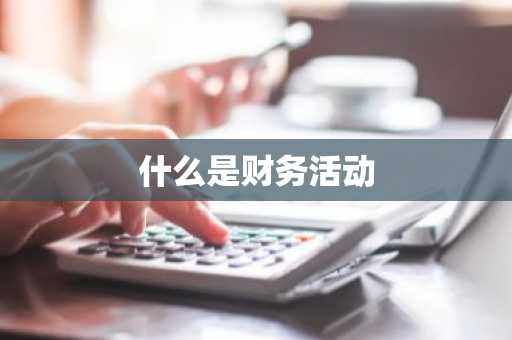 什么是财务活动