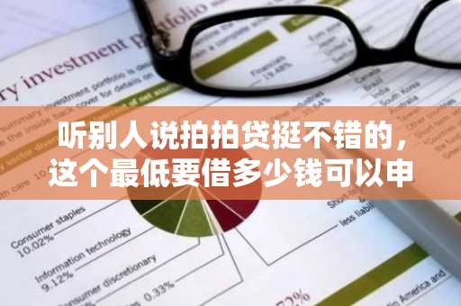 听别人说拍拍贷挺不错的，这个最低要借多少钱可以申请贷款？