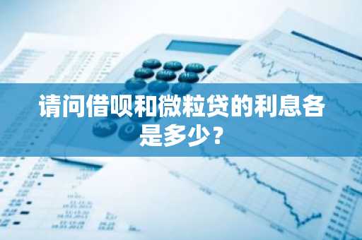 请问借呗和微粒贷的利息各是多少？