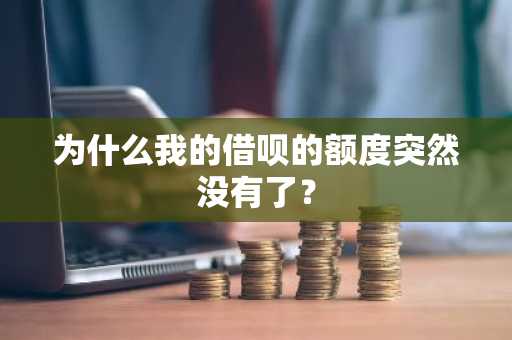 为什么我的借呗的额度突然没有了？