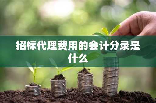 招标代理费用的会计分录是什么