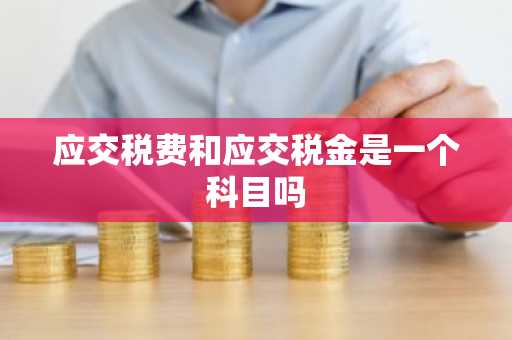 应交税费和应交税金是一个科目吗