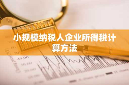 小规模纳税人企业所得税计算方法