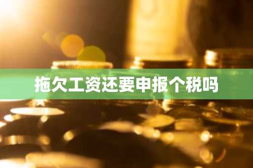拖欠工资还要申报个税吗
