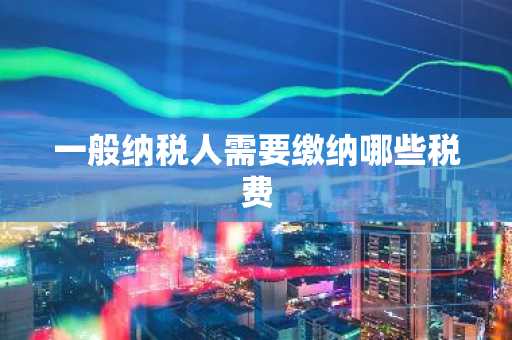 一般纳税人需要缴纳哪些税费