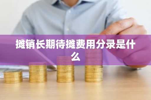 摊销长期待摊费用分录是什么