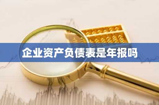 企业资产负债表是年报吗