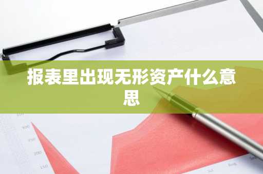 报表里出现无形资产什么意思