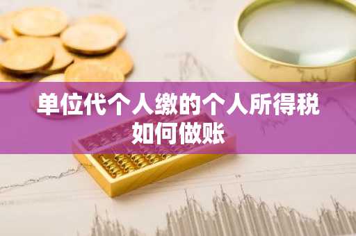 单位代个人缴的个人所得税如何做账