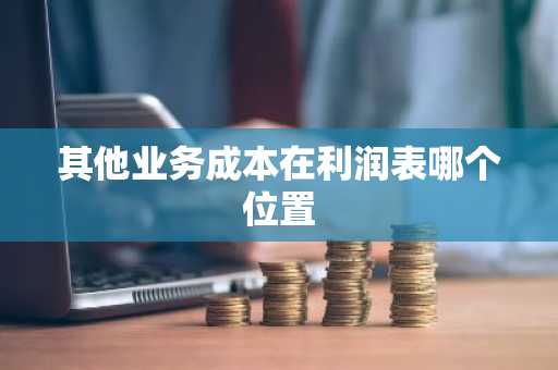 其他业务成本在利润表哪个位置