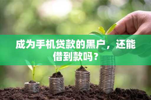 成为手机贷款的黑户，还能借到款吗？