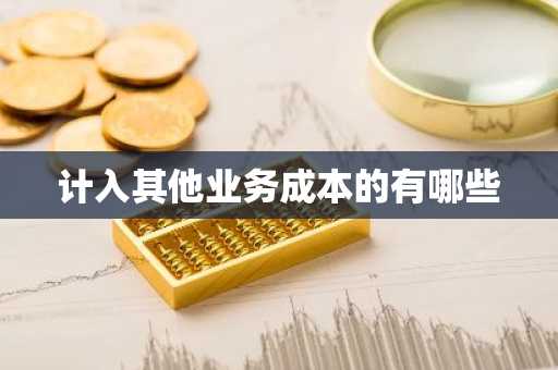 计入其他业务成本的有哪些