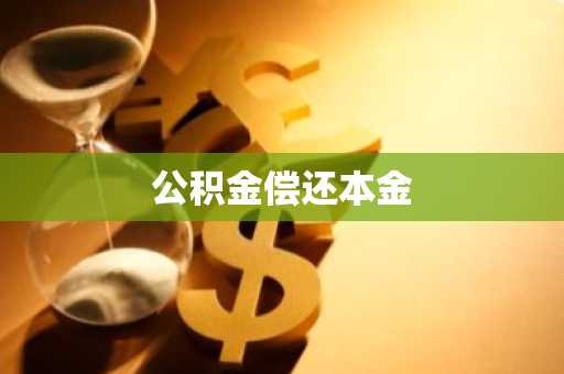 公积金偿还本金