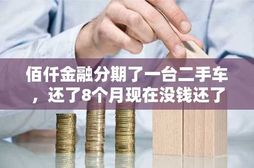 佰仟金融分期了一台二手车，还了8个月现在没钱还了，又二次抵押给其他公司借了两万？该咋办？