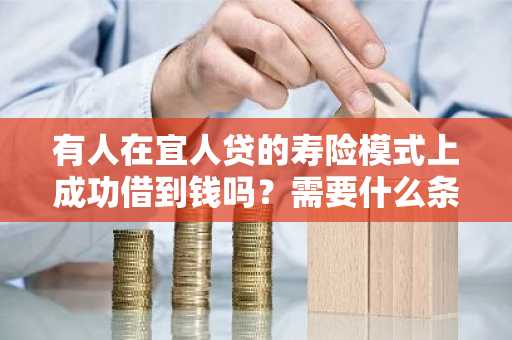 有人在宜人贷的寿险模式上成功借到钱吗？需要什么条件吗？