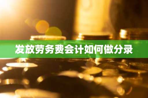 发放劳务费会计如何做分录