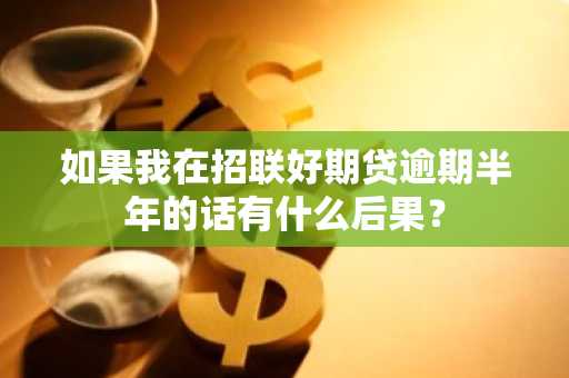 如果我在招联好期贷逾期半年的话有什么后果？