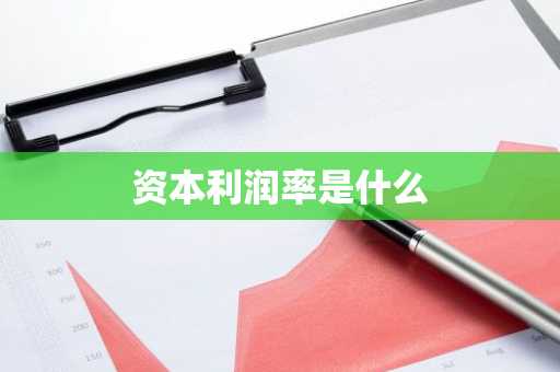 资本利润率是什么
