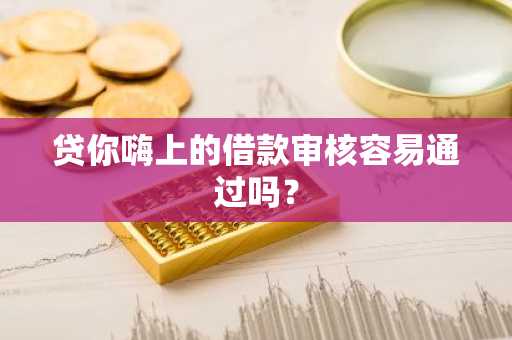 贷你嗨上的借款审核容易通过吗？