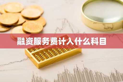 融资服务费计入什么科目