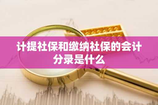 计提社保和缴纳社保的会计分录是什么