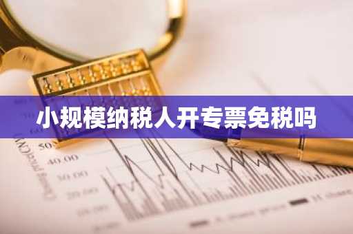 小规模纳税人开专票免税吗