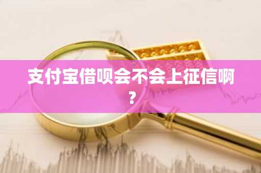 支付宝借呗会不会上征信啊？