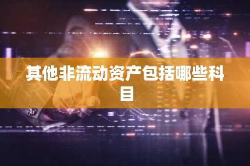 其他非流动资产包括哪些科目