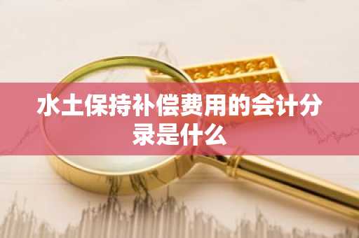 水土保持补偿费用的会计分录是什么