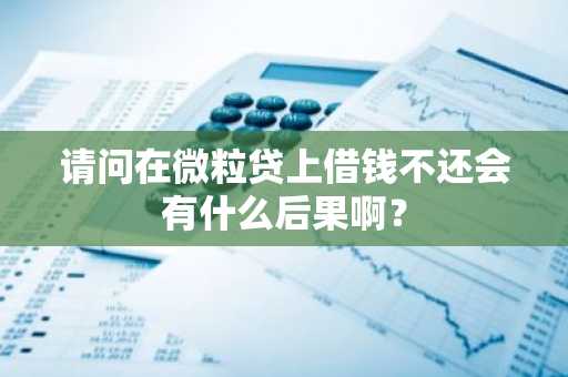请问在微粒贷上借钱不还会有什么后果啊？