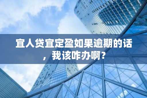 宜人贷宜定盈如果逾期的话，我该咋办啊？