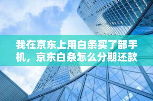 我在京东上用白条买了部手机，京东白条怎么分期还款？