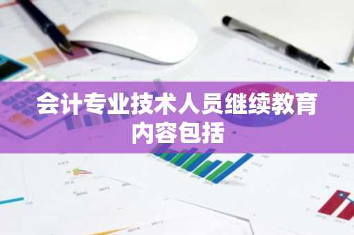 会计专业技术人员继续教育内容包括